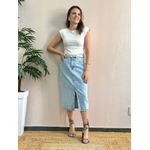 Blusa Decote Costas - Offwhite