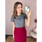 Tshirt Flor Bordada