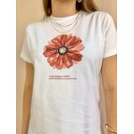 Tshirt Flor - Branca