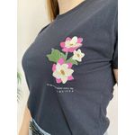 Tshirt Algodão Bordada - Preto