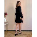 Vestido Crepe Bianca - Preto