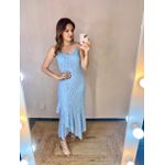 Vestido Rendado - Azul