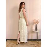 Vestido Longo Tela Bordada