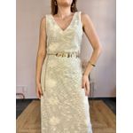 Vestido Longo Tela Bordada