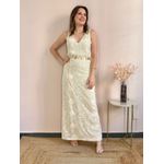 Vestido Longo Tela Bordada