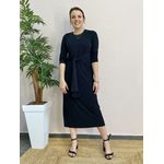 Vestido Midi Amarração - Preto