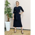 Vestido Midi Amarração - Preto