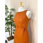 Vestido Linho Midi - Terracota