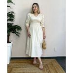 Vestido Julia Midi - Offwhite