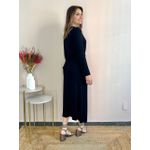 Vestido Midi Amarração - Preto