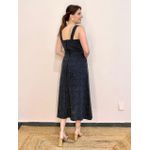 Vestido Linho Risca Giz