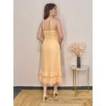 Vestido Midi Decote Cruzado