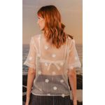 Blusa Agnes Bege Aquarella