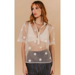 Blusa Agnes Bege Aquarella