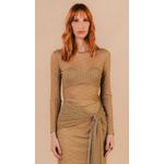 Blusa Naila Estampa Verde Aquarella