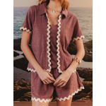 Camisa Serena Marrom Aquarella