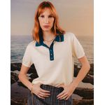 Camiseta Gola Polo Tricot Jade Aquarella