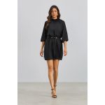 Vestido Crepe Risca de Giz Preto
