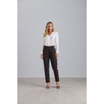 Calça Alfaiataria Com Prega Preto