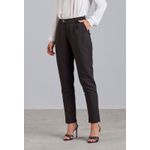 Calça Alfaiataria Com Prega Preto