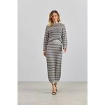 Saia Midi Em Tricot Com Ponto Diferenciado