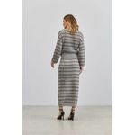 Saia Midi Em Tricot Com Ponto Diferenciado