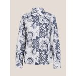 Blusa Bordada Gola Dudalina Feminina