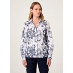 Blusa Bordada Gola Dudalina Feminina