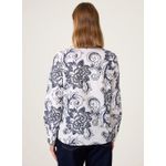 Blusa Bordada Gola Dudalina Feminina