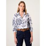 Blusa Bordada Gola Dudalina Feminina