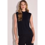 Blusa Muscle Em Molevisco Preto