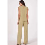 Blusa Muscle Em Molevisco Verde Claro