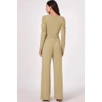 Calça Wide Leg Em Molevisco Verde Claro