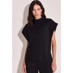 Blusa Em Malha Tricô Preto