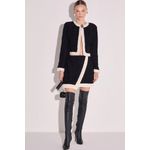 Minisaia de Cintura Alta em Tweed Brilho