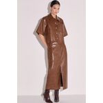 Saia Maxi Midi em Couro P.U Linzzi