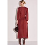 Vestido Maxi Midi em Blend de Viscose 