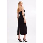 Vestido Sommer Midi Alça Preto