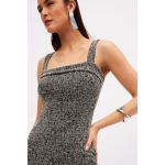 Vestido Sommer Tweed Preto/Off-White