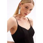 Vestido Sommer Midi Alça Preto