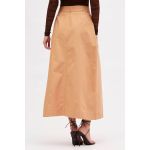Saia Sommer Midi Bege Torrone