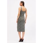 Vestido Sommer Tweed Preto/Off-White