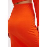 Saia Sommer Midi Canelada Preto