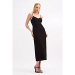Vestido Sommer Midi Alça Preto