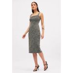 Vestido Sommer Tweed Preto/Off-White