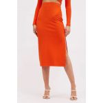 Saia Sommer Midi Canelada Preto