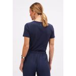 Camiseta Sommer Estampada Com Aplicação Azul Olympic