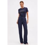 Camiseta Sommer Estampada Com Aplicação Azul Olympic