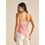 Blusa Tomara Que Caia Assimétrico Rosa