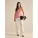 Blusa Tomara Que Caia Assimétrico Rosa